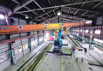 クレーンガーターレール交換工事4